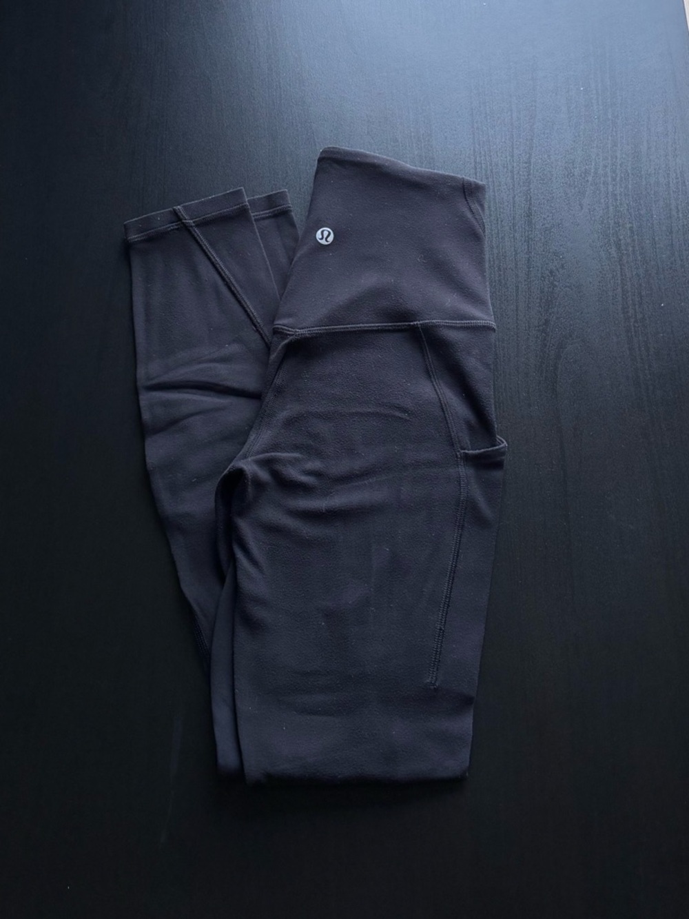 Lululemon Align High Rise Pant W/ Pockets 25” in Black